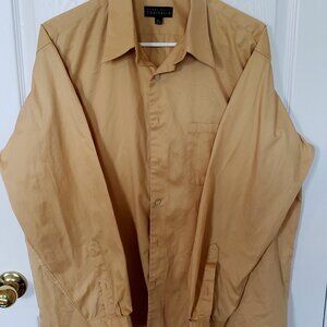 Perry Ellis Portfolio Men's Long-Sleeve Dress Shirt Size Large 34/35 Neck 16 1/2